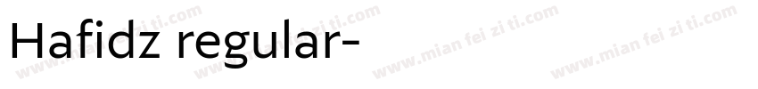 Hafidz regular字体转换